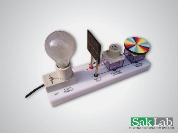 אנרגיה סולארית עם זמזם+דיסקית ניוטון ומנורה